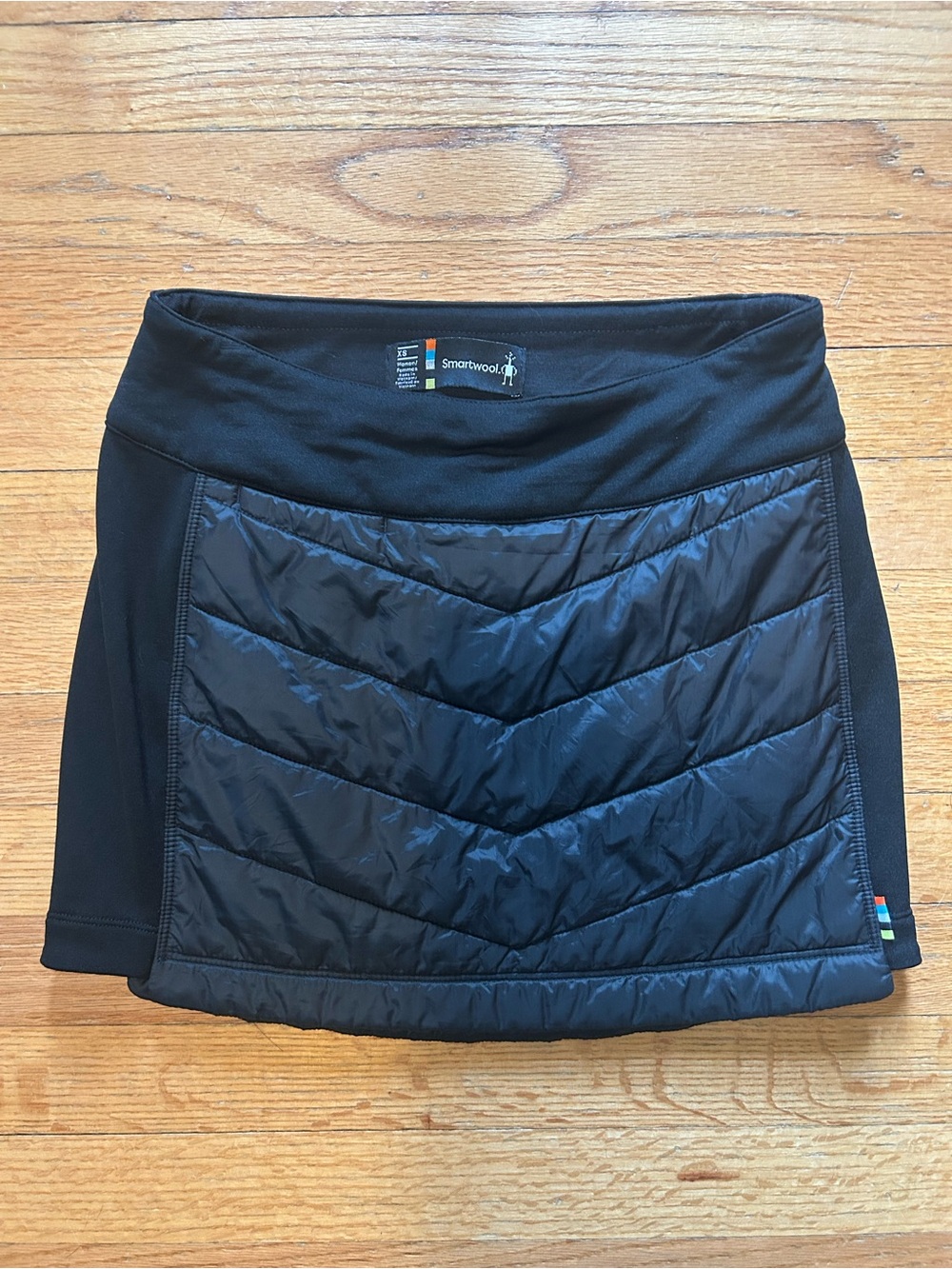 Smartwool Smartloft Black Quilted Active Mini Skirt Size XS